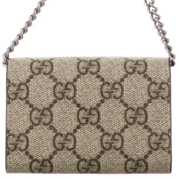 GG Supreme Monogram Dionysus Coin Purse Taupe - Picture 4 of 6